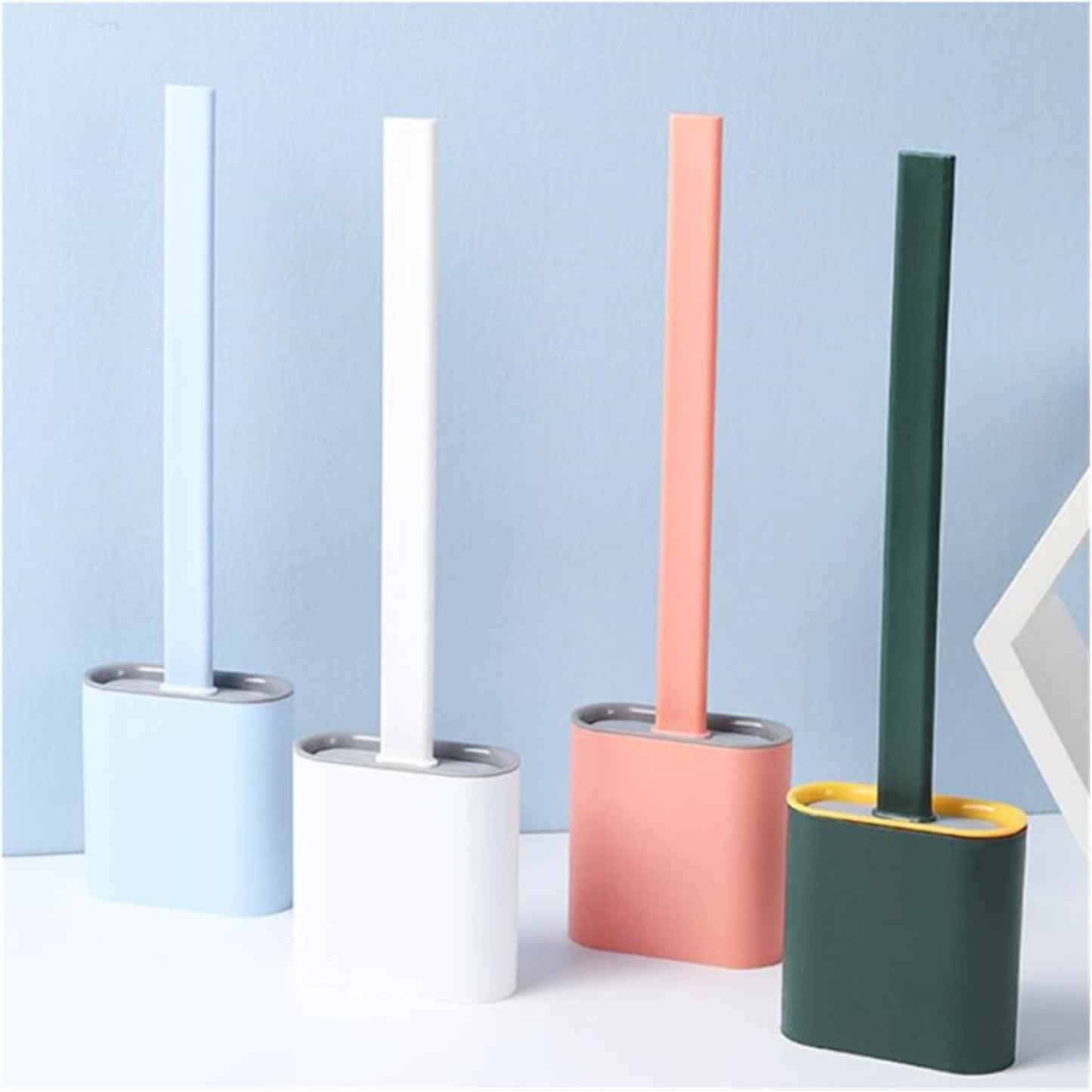 Cepillo De Silicona Flexible para Baño + ¡Soporte Con Adhesivo Para Pared De Regalo!