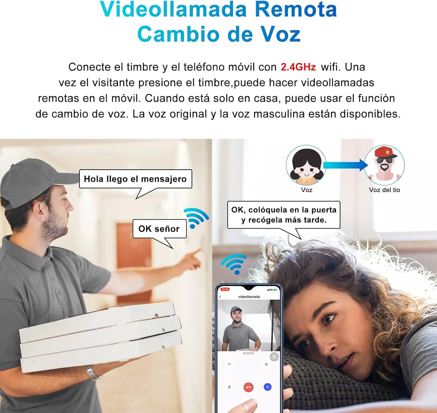 🔐 Timbre Inteligente – "Ve, habla y protege sin abrir la puerta"