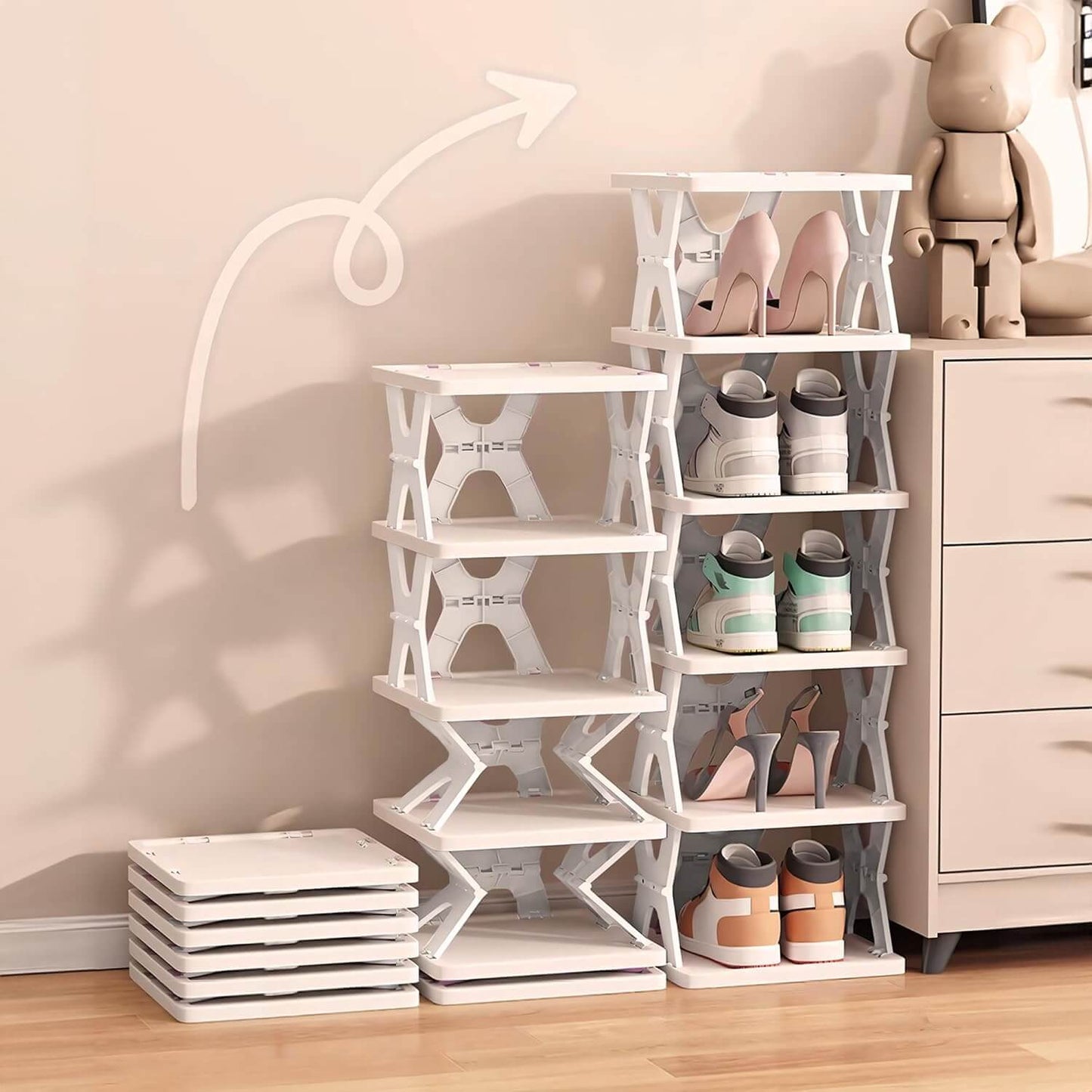 Organizador Zapatos Plegable - 6 Niveles