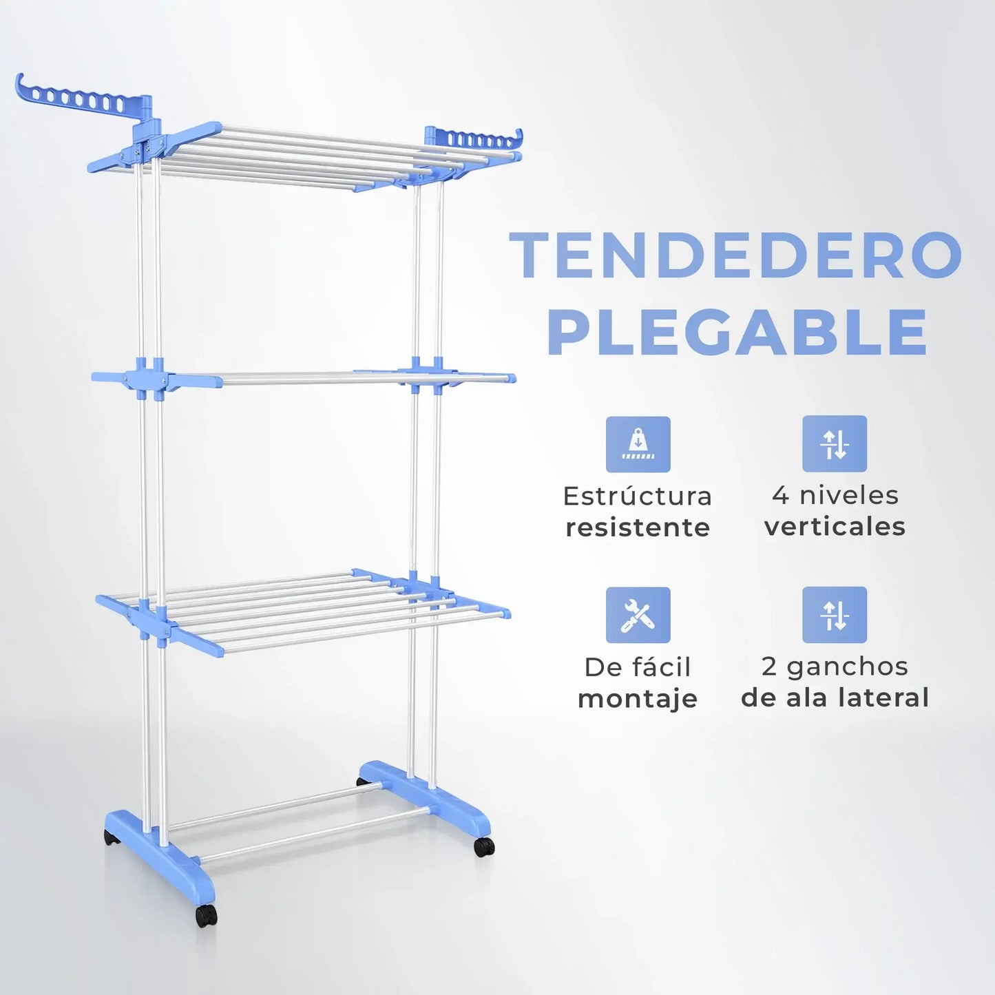 Tendedero Plegable Ahorra Espacio Pro