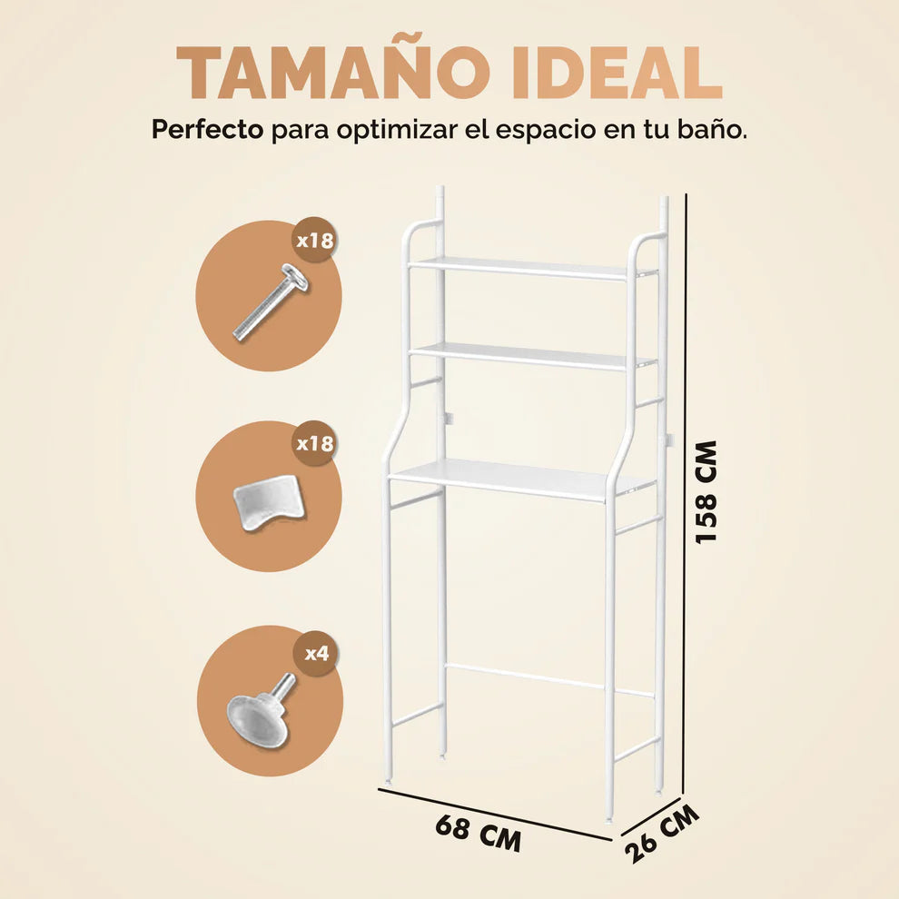 Estante Organizador Para Baño "Orden al Instante"