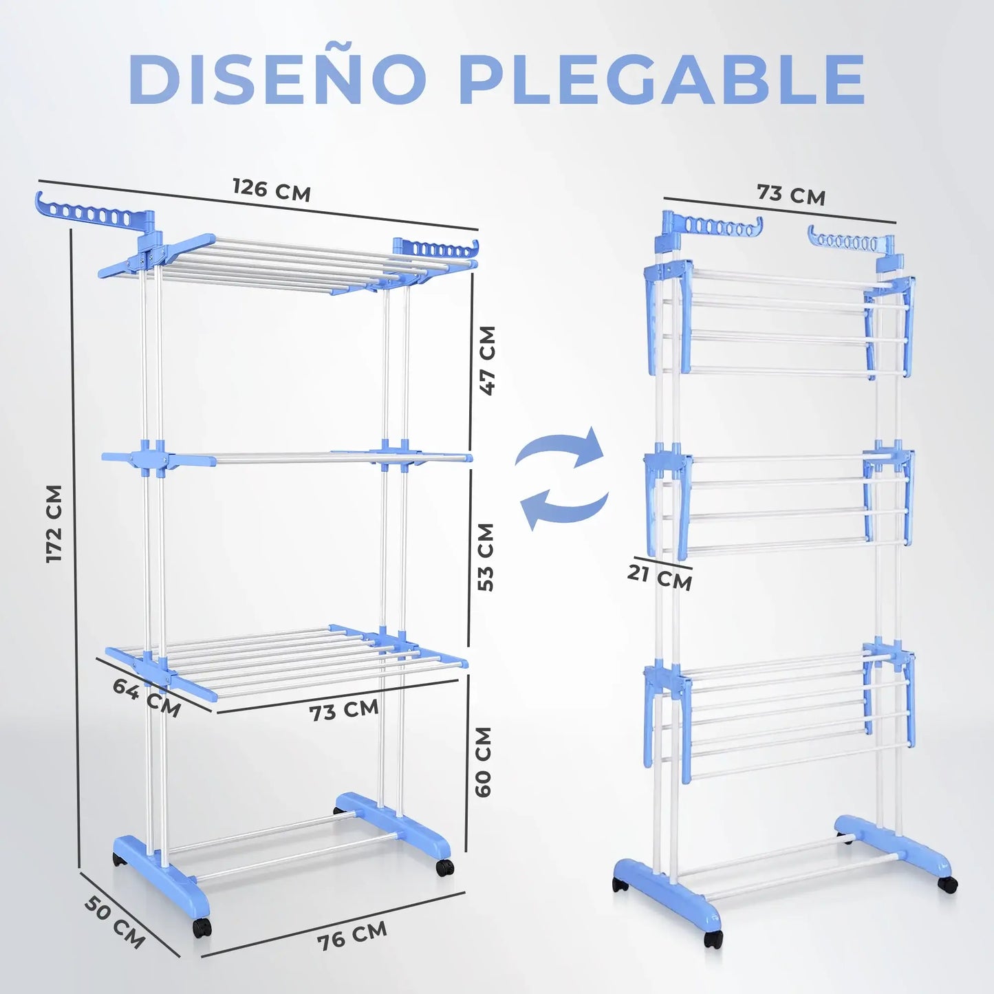 Tendedero Plegable Ahorra Espacio Pro