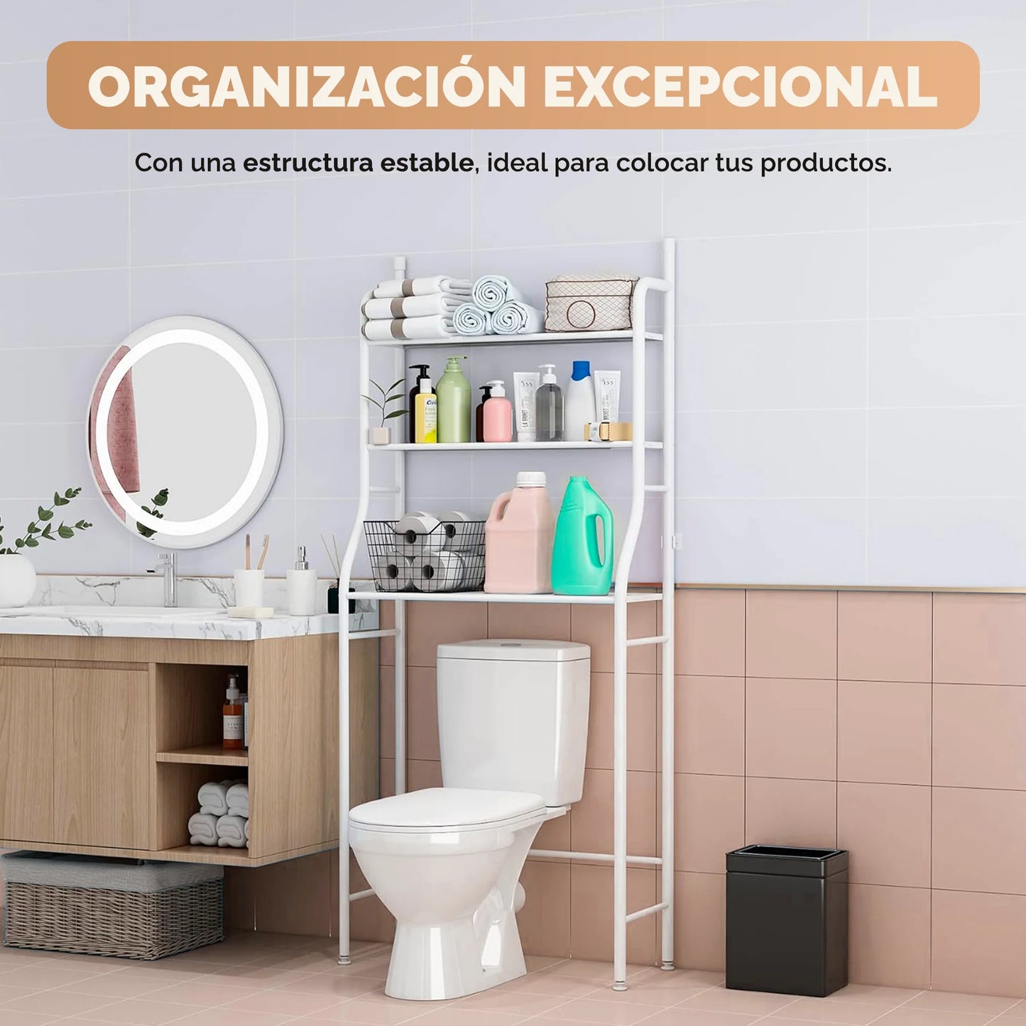 Estante Organizador Para Baño "Orden al Instante"