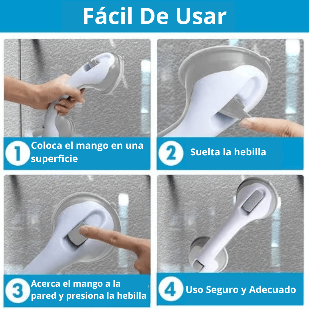 💙 Pack Cuidado Total- Agarradera Firme Fácil Instalación + Alfombra Antideslizante