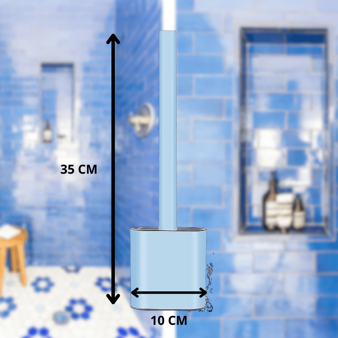 Cepillo De Silicona Flexible para Baño + ¡Soporte Con Adhesivo Para Pared De Regalo!