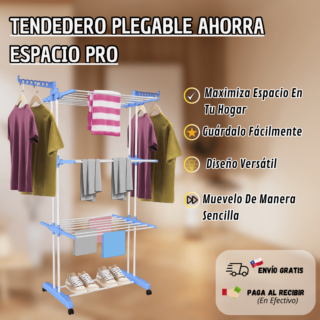 Tendedero Plegable Ahorra Espacio Pro