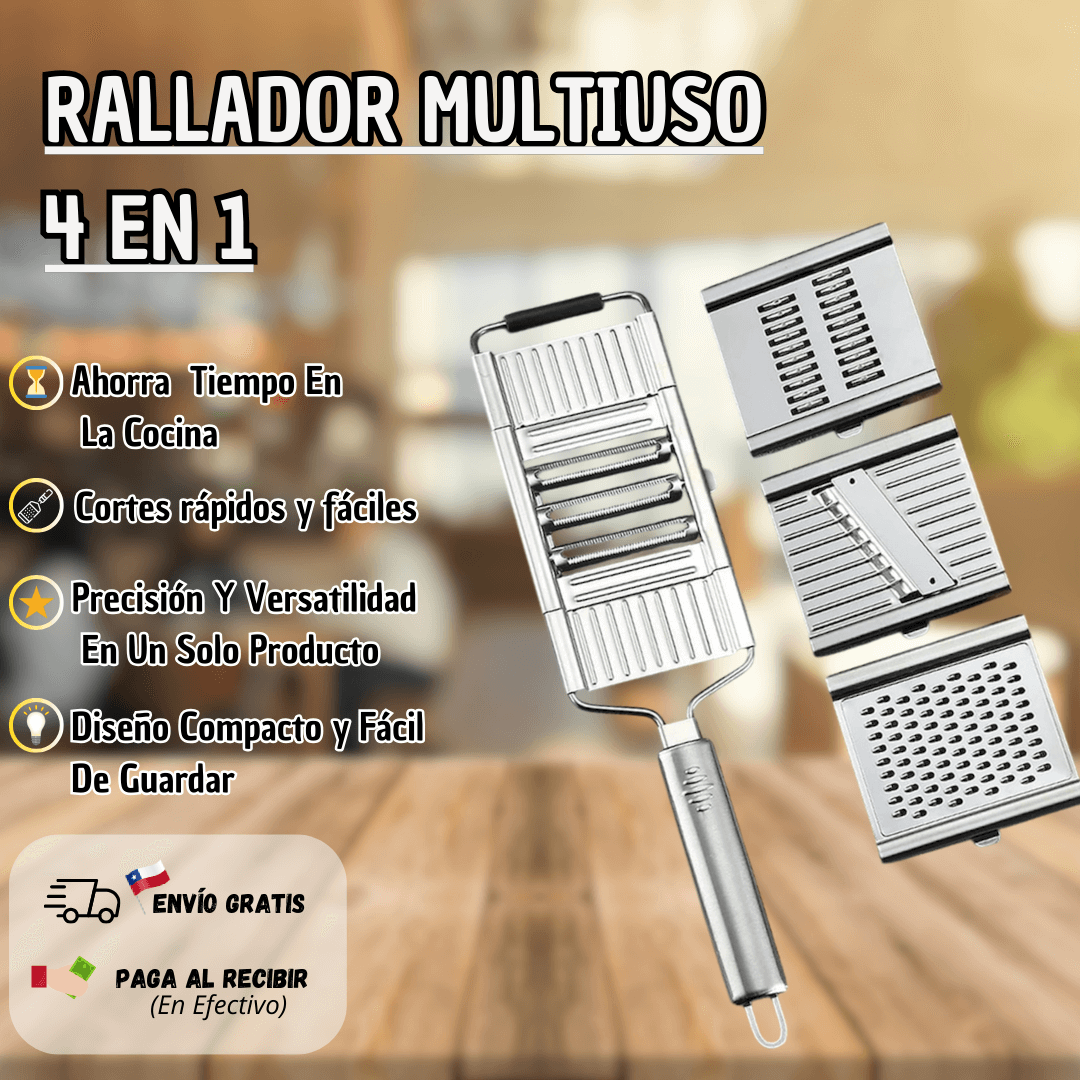 Rallador Multiuso 4 en 1 (Envío Gratis✨)