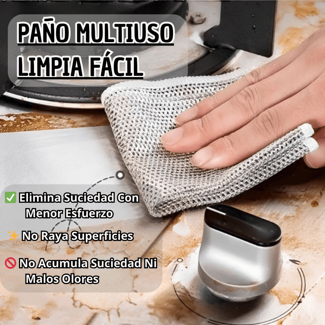 Paños Multiuso Fácil Limpieza - Pack 10 Unidades