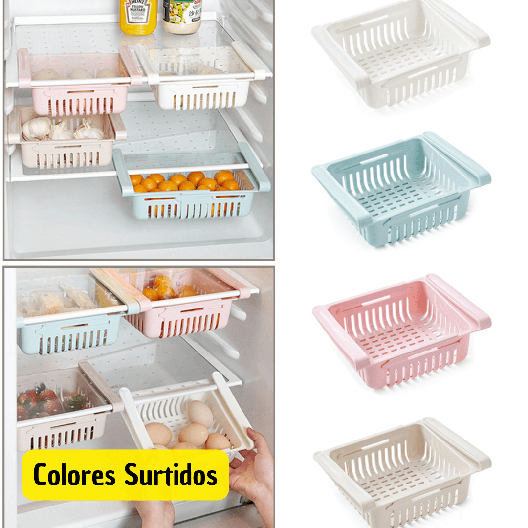Kit X 4 Organizador ! Adiós Desorden ! Refrigerador Expandible