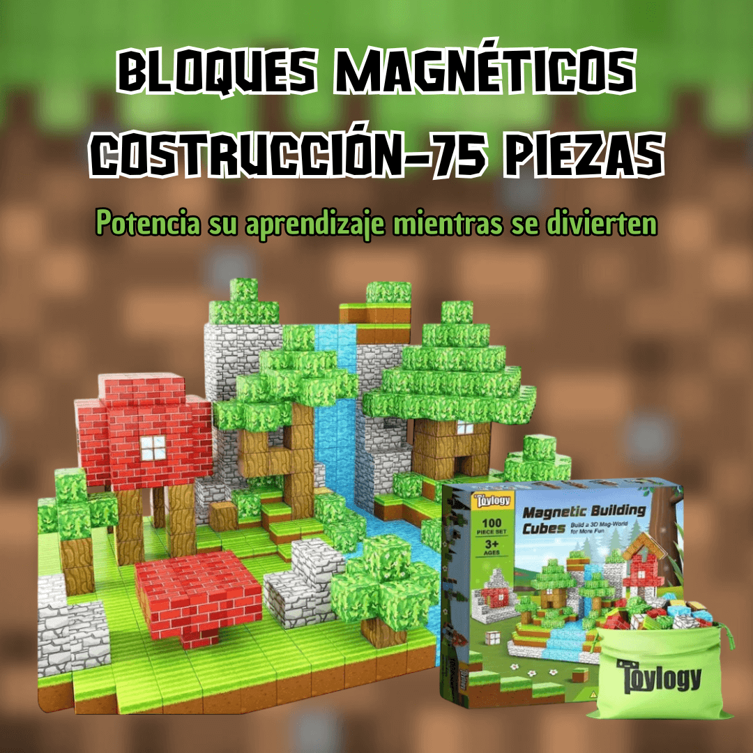 Bloques Magnéticos Construcción - 75 Piezas + Envío Gratis