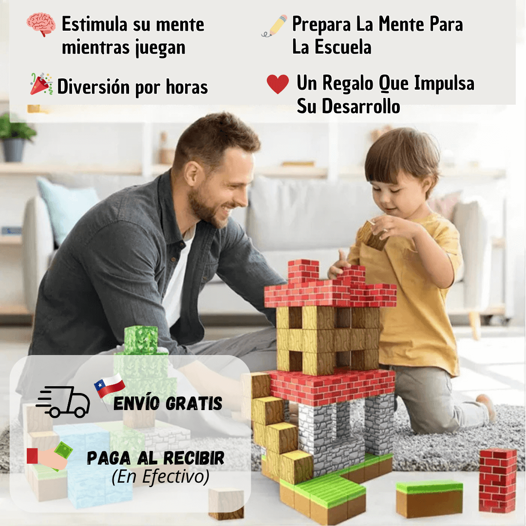 Bloques Magnéticos Construcción - 75 Piezas + Envío Gratis