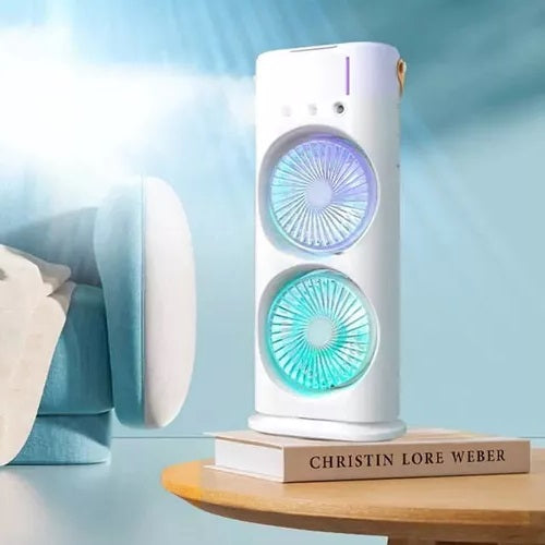 Ventilador doble portatil