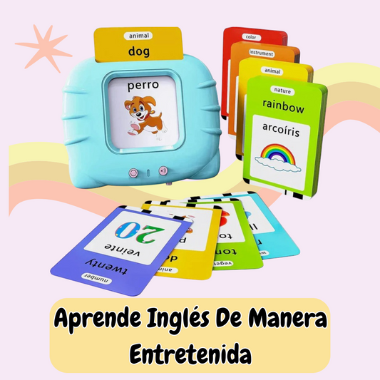 Lector de Tarjetas Bilingües + 255 Tarjetas- "Diviértete Aprendiendo Inglés"