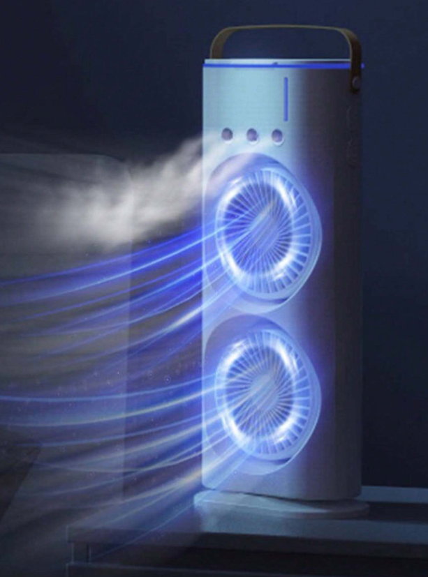 Ventilador doble portatil