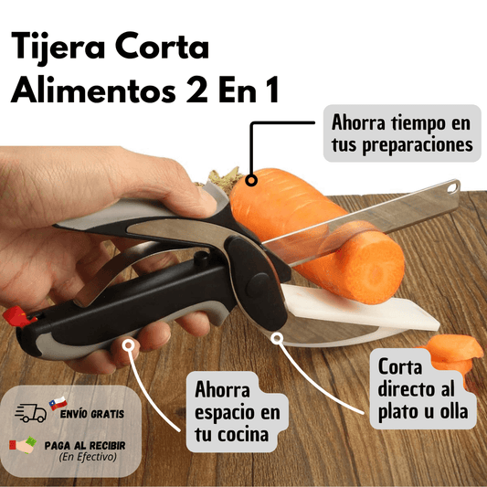 Tijera Corta Alimentos 2 En 1