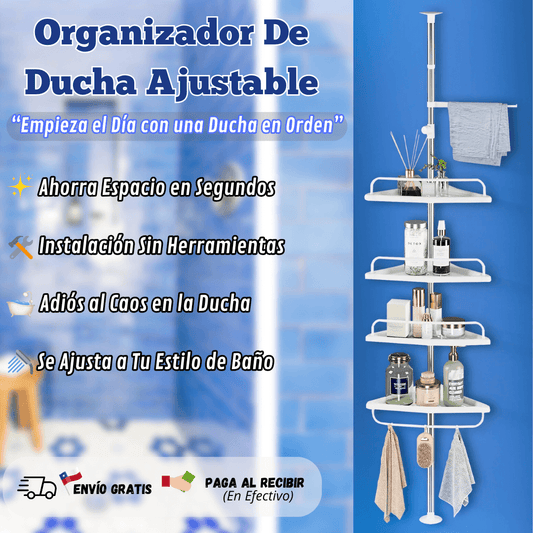 Organizador de Ducha Ajustable "Más Espacio, Menos Desorden"