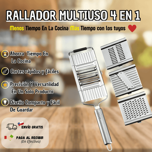 Rallador Multiuso 4 en 1 (Envío Gratis)