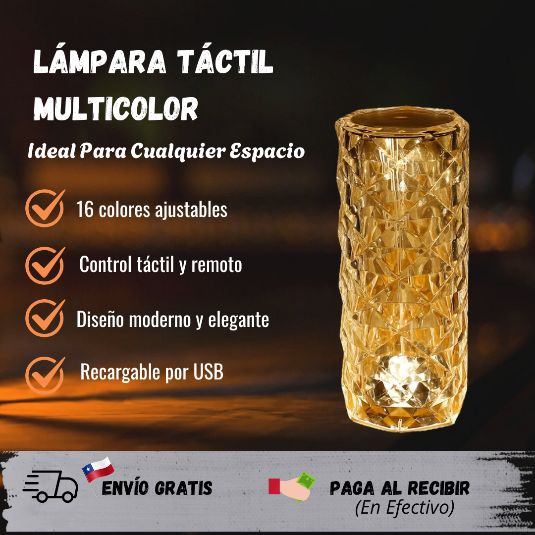Lámpara Táctil Multicolor ✨ + Control Remoto