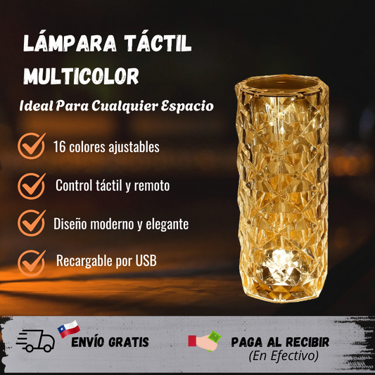 Lámpara Táctil Multicolor ✨ + Control Remoto