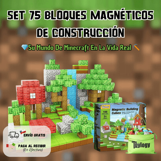 Set Premium de Bloques Magnéticos (75 piezas) – Calidad superior y máxima diversión🤩
