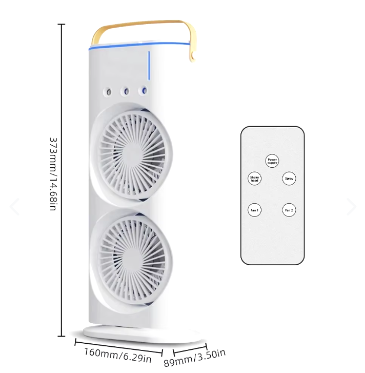 Ventilador doble portatil